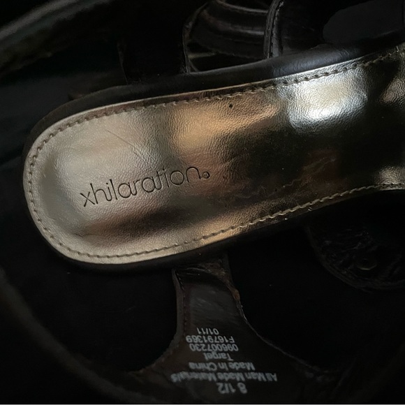 Xhilaration Wedge Sandal 8 1/2 Brown - Picture 8 of 14